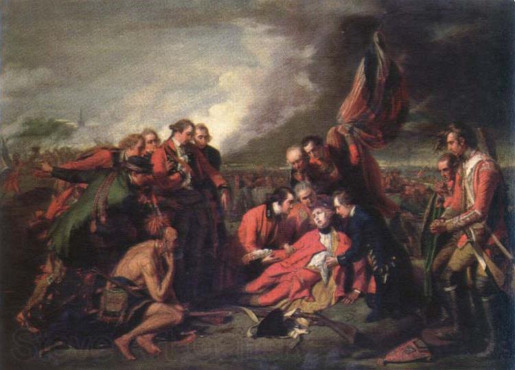 Benjamin West the death of general wolfe Norge oil painting art